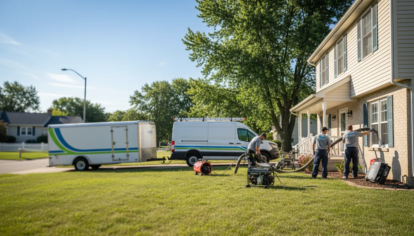 Flooded Basement Restoration And Cleanup With Repair in Harveysburg, OH near me